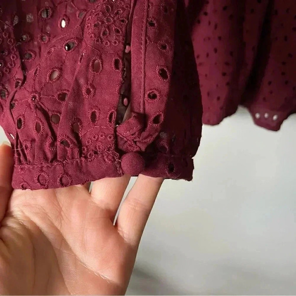 Madewell |  Eyelet Pom-Pom Blouse - Picture 11 of 14